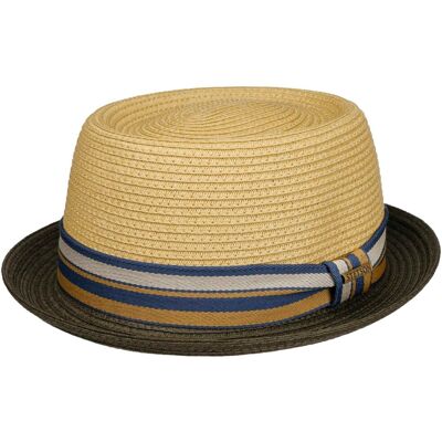 Chapeau en Paille Licano Toyo Pork Pie by Stetson olive XL (60-61 cm) Chapeau en Paille Licano Toyo Pork Pie by Stetson olive XL (60-61 cm)
