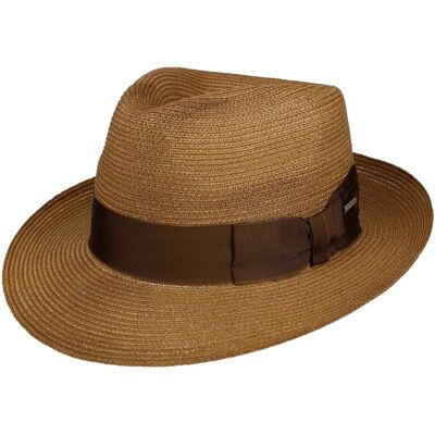 Chapeau en Chanvre Kendrick Fedora by Stetson châtain M (56-57 cm) Chapeau en Chanvre Kendrick Fedora by Stetson châtain M (56-57 cm)