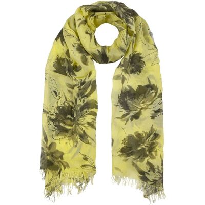 Hoedshop.be Foulard pour Femme Rivona Flower jaune One Size Hoedshop.be Foulard pour Femme Rivona Flower jaune One Size