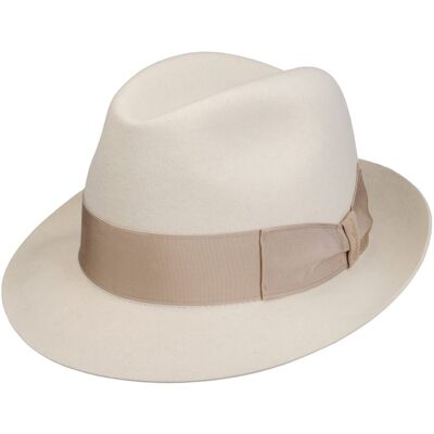 Chapeau en Feutre Nilo Premium by Borsalino blanc crème 57 cm Chapeau en Feutre Nilo Premium by Borsalino blanc crème 57 cm