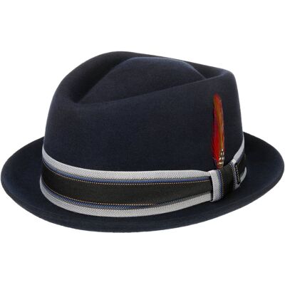 Chapeau en Laine Lancover Diamond by Stetson bleu foncé XL (60-61 cm) Chapeau en Laine Lancover Diamond by Stetson bleu foncé XL (60-61 cm)