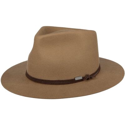 Chapeau en Laine Vestridge Fedora by Stetson beige foncé XL (60-61 cm) Chapeau en Laine Vestridge Fedora by Stetson beige foncé XL (60-61 cm)