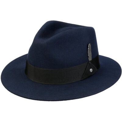 Chapeau en Laine Vencaster Traveller by Stetson bleu foncé L (58-59 cm) Chapeau en Laine Vencaster Traveller by Stetson bleu foncé L (58-59 cm)
