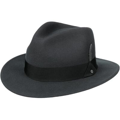 Chapeau en Laine Vencaster Traveller by Stetson gris foncé XL (60-61 cm) Chapeau en Laine Vencaster Traveller by Stetson gris foncé XL (60-61 cm)