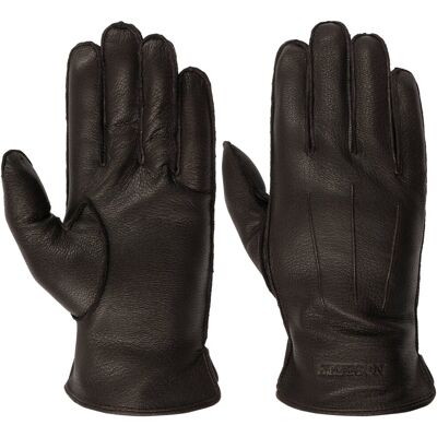 Gants en Cuir Classic Uni Goat by Stetson marron foncé 8 1/2 HS Gants en Cuir Classic Uni Goat by Stetson marron foncé 8 1/2 HS