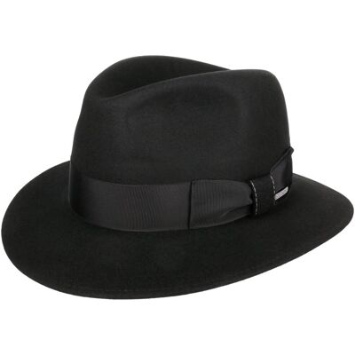 Chapeau en Feutre de Poil Lestoca by Stetson noir 56 cm Chapeau en Feutre de Poil Lestoca by Stetson noir 56 cm