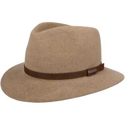 Chapeau en Feutre de Poil Wesburg by Stetson beige-moucheté 61 cm Chapeau en Feutre de Poil Wesburg by Stetson beige-moucheté 61 cm