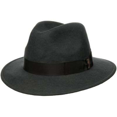 Chapeau en Laine Piemonte Traveller by Borsalino gris foncé 62 cm Chapeau en Laine Piemonte Traveller by Borsalino gris foncé 62 cm