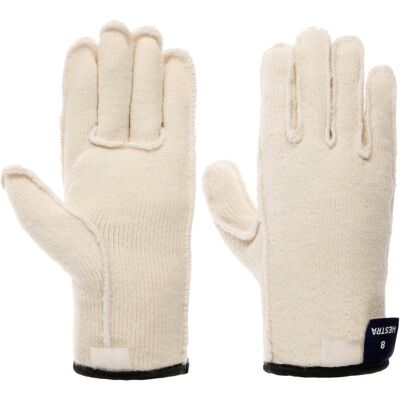 Sous-Gants Wakayama Wool Liner 5-Finger by Hestra blanc crème 11 HS Sous-Gants Wakayama Wool Liner 5-Finger by Hestra blanc crème 11 HS