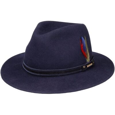 Chapeau en Laine Tenvelco Traveller by Stetson bleu foncé XL (60-61 cm) Chapeau en Laine Tenvelco Traveller by Stetson bleu foncé XL (60-61 cm)