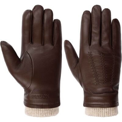 Gants en Cuir Conductive Sheepskin by Stetson marron foncé 8 HS Gants en Cuir Conductive Sheepskin by Stetson marron foncé 8 HS