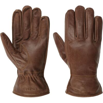 Gants en Cuir Cowskin by Stetson marron 8 HS Gants en Cuir Cowskin by Stetson marron 8 HS