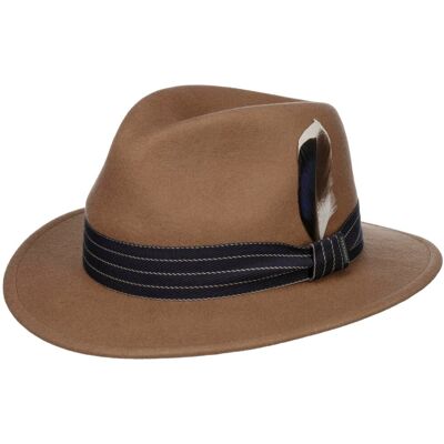 Chapeau en Laine Norborne Traveller by Stetson châtain XXL (62-63 cm) Chapeau en Laine Norborne Traveller by Stetson châtain XXL (62-63 cm)