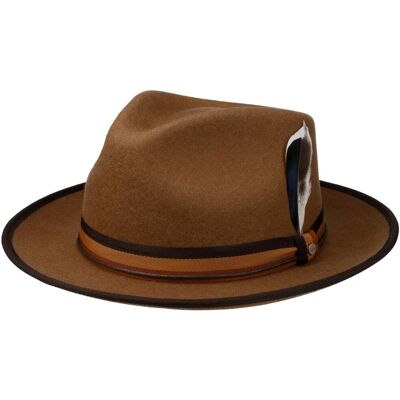 Chapeau en Laine Baileyville Fedora by Stetson marron XL (60-61 cm) Chapeau en Laine Baileyville Fedora by Stetson marron XL (60-61 cm)