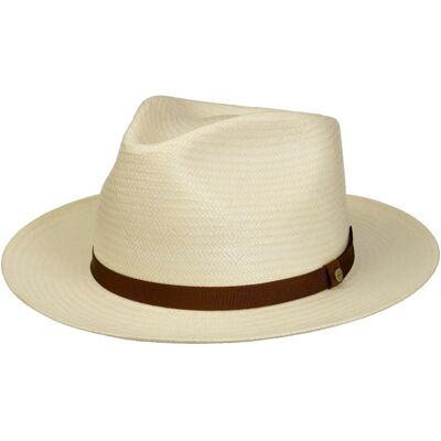 Chapeau en Paille Fallkirk Fedora Toyo by Stetson blanc XXL (62-63 cm) Chapeau en Paille Fallkirk Fedora Toyo by Stetson blanc XXL (62-63 cm)
