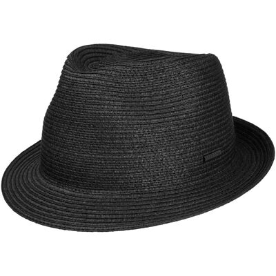 Chapeau en Paille Dawson Toyo Trilby by Stetson noir S (54-55 cm) Chapeau en Paille Dawson Toyo Trilby by Stetson noir S (54-55 cm)