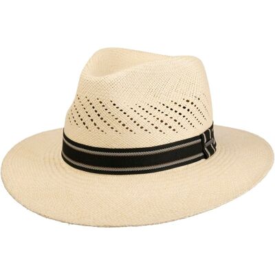 Chapeau Panama Vented Crown Traveller by Stetson nature XL (60-61 cm) Chapeau Panama Vented Crown Traveller by Stetson nature XL (60-61 cm)