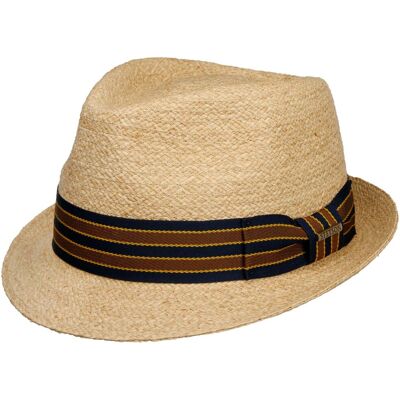 Chapeau en Paille Yescott Trilby by Stetson nature XL (60-61 cm) Chapeau en Paille Yescott Trilby by Stetson nature XL (60-61 cm)