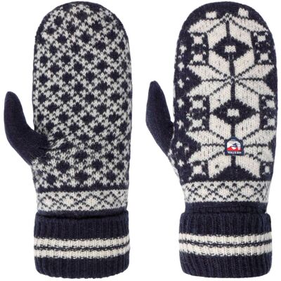 Moufles Isvik Knit by Hestra blanc-bleu foncé 7 HS Moufles Isvik Knit by Hestra blanc-bleu foncé 7 HS