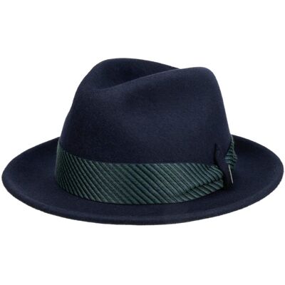 Chapeau en Laine Meryco Player by Stetson bleu foncé L (58-59 cm) Chapeau en Laine Meryco Player by Stetson bleu foncé L (58-59 cm)