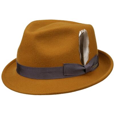 Chapeau en Laine Levamo Trilby by Stetson cognac S (54-55 cm) Chapeau en Laine Levamo Trilby by Stetson cognac S (54-55 cm)