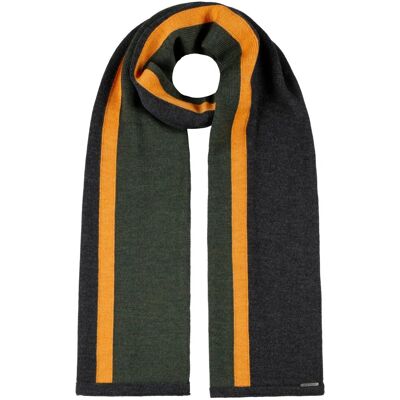 Écharpe en Laine Merino Stripes by Stetson anthracite-vert One Size Écharpe en Laine Merino Stripes by Stetson anthracite-vert One Size