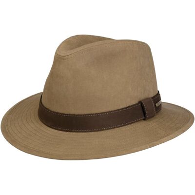 Chapeau en Tissu Waxed Traveller by Stetson beige clair XL (60-61 cm) Chapeau en Tissu Waxed Traveller by Stetson beige clair XL (60-61 cm)