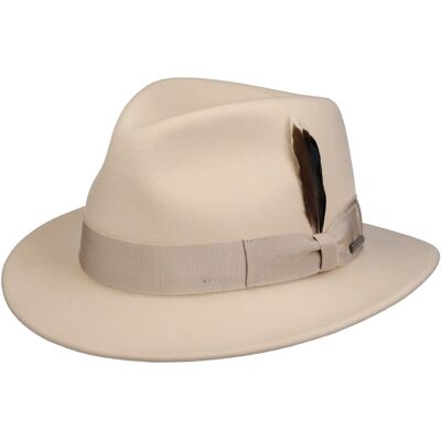 Chapeau en Laine Bradner Traveller by Stetson blanc crème L (58-59 cm) Chapeau en Laine Bradner Traveller by Stetson blanc crème L (58-59 cm)