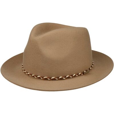 Chapeau en Laine Willmount Fedora by Stetson beige XL (60-61 cm) Chapeau en Laine Willmount Fedora by Stetson beige XL (60-61 cm)