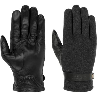 Gants avec Doigts Nappa Wool by Stetson anthracite 10 HS Gants avec Doigts Nappa Wool by Stetson anthracite 10 HS