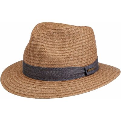Chapeau en Paille Toyo Traveller by Stetson châtain S (54-55 cm) Chapeau en Paille Toyo Traveller by Stetson châtain S (54-55 cm)