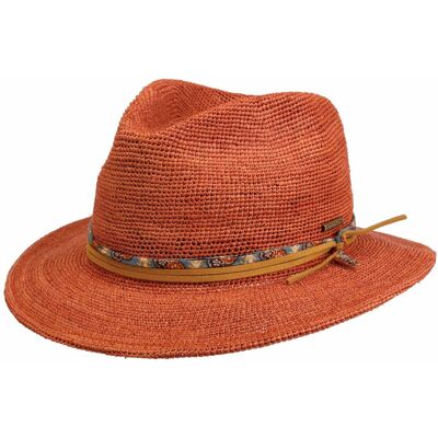 Chapeau en Paille Crochet Traveller by Stetson rouille XXL (62-63 cm) Chapeau en Paille Crochet Traveller by Stetson rouille XXL (62-63 cm)
