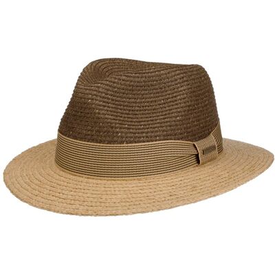 Chapeau de Raphia Twotone Traveller by Stetson marron L (58-59 cm) Chapeau de Raphia Twotone Traveller by Stetson marron L (58-59 cm)