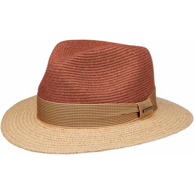 Chapeau de Raphia Twotone Traveller by Stetson nature-rouge XL (60-61 cm) Chapeau de Raphia Twotone Traveller by Stetson nature-rouge XL (60-61 cm)