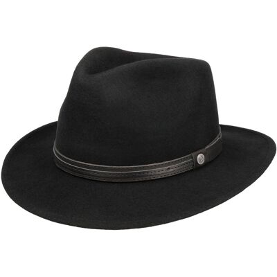 Chapeau en Laine Crushable Bogart by bugatti noir XL (60-61 cm) Chapeau en Laine Crushable Bogart by bugatti noir XL (60-61 cm)