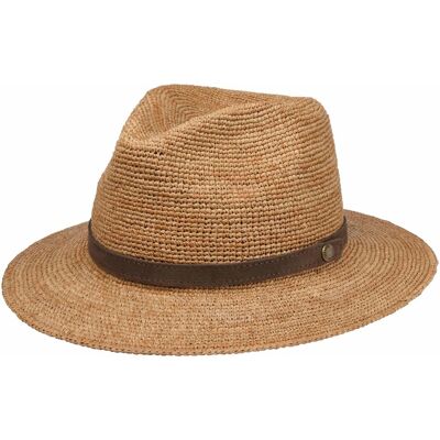 Chapeau en Paille Crochet Rollable by Stetson nature-marron L (58-59 cm) Chapeau en Paille Crochet Rollable by Stetson nature-marron L (58-59 cm)