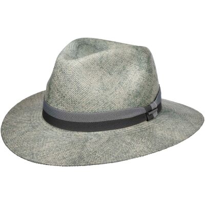Chapeau Panama Patrico Traveller by Stetson blanc-bleu S (54-55 cm) Chapeau Panama Patrico Traveller by Stetson blanc-bleu S (54-55 cm)
