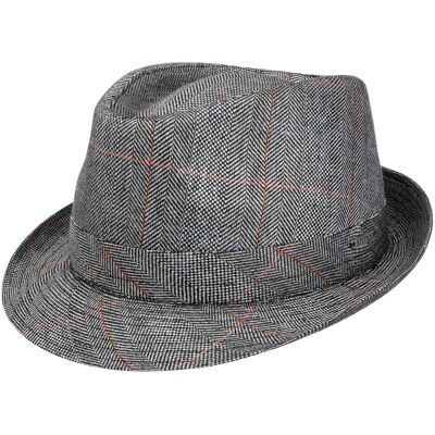 Chapeau en Soie Classic Trilby by Stetson gris-noir L (58-59 cm) Chapeau en Soie Classic Trilby by Stetson gris-noir L (58-59 cm)