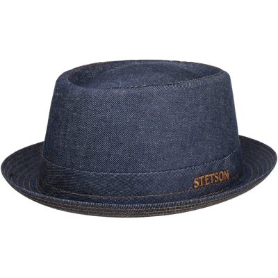 Chapeau Danvick Denim Pork Pie by Stetson denim-bleu foncé L (58-59 cm) Chapeau Danvick Denim Pork Pie by Stetson denim-bleu foncé L (58-59 cm)