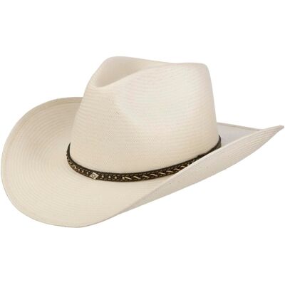Chapeau Pittsfield Western Toyo by Stetson blanc crème M (56-57 cm) Chapeau Pittsfield Western Toyo by Stetson blanc crème M (56-57 cm)