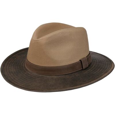 Chapeau en Coton Twotone Anti UV by Stetson beige-marron XXL (62-63 cm) Chapeau en Coton Twotone Anti UV by Stetson beige-marron XXL (62-63 cm)