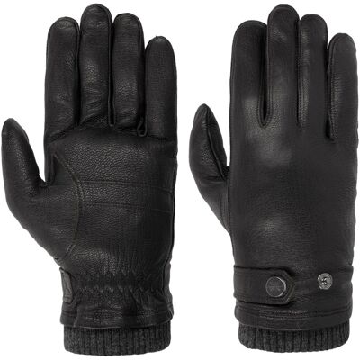 Gants en Cuir Freddie by Pearlwood noir 9 HS Gants en Cuir Freddie by Pearlwood noir 9 HS
