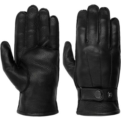 Gants en Cuir Deerskin by Pearlwood noir 9 1/2 HS Gants en Cuir Deerskin by Pearlwood noir 9 1/2 HS