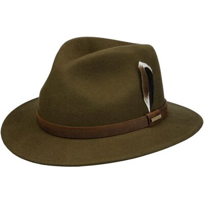 Chapeau en Laine Boynton Traveller by Stetson olive XL (60-61 cm) Chapeau en Laine Boynton Traveller by Stetson olive XL (60-61 cm)