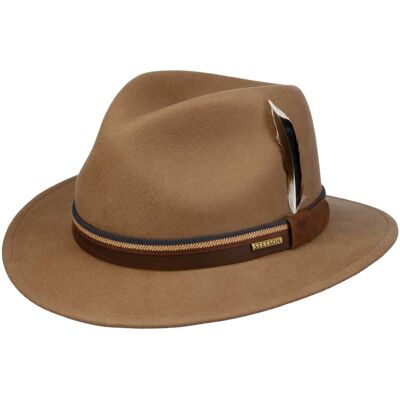 Chapeau en Laine Cooperton Traveller by Stetson beige XXL (62-63 cm) Chapeau en Laine Cooperton Traveller by Stetson beige XXL (62-63 cm)