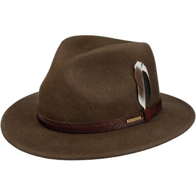 Chapeau en Laine Glencoe Traveller by Stetson olive M (56-57 cm) Chapeau en Laine Glencoe Traveller by Stetson olive M (56-57 cm)