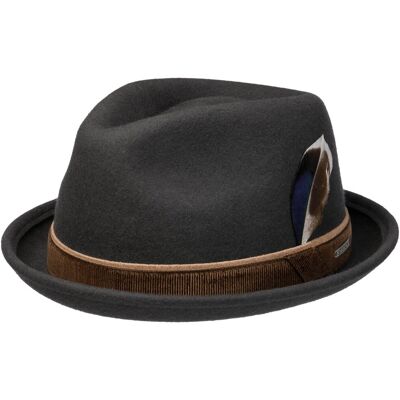 Chapeau en Laine Hallett Player by Stetson gris foncé XL (60-61 cm) Chapeau en Laine Hallett Player by Stetson gris foncé XL (60-61 cm)