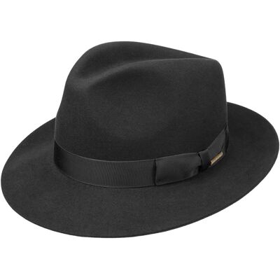 Chapeau Bogart Penn by Stetson noir 61 cm Chapeau Bogart Penn by Stetson noir 61 cm