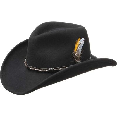 Chapeau Amasa Western VitaFelt by Stetson noir L (58-59 cm) Chapeau Amasa Western VitaFelt by Stetson noir L (58-59 cm)