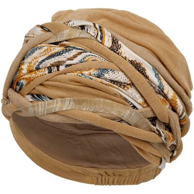 Turban New Scarlett Boho by Christine Headwear beige One Size Turban New Scarlett Boho by Christine Headwear beige One Size